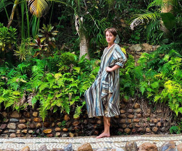 ワンピース Shibori Tie-Dyed Cotton Jersey Dress mame（マメ）の