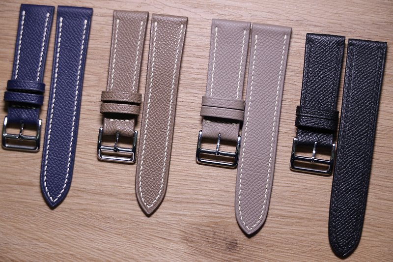 leather strap epsom leather strap watch - สายนาฬิกา - หนังแท้ หลากหลายสี