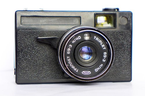 Russian photo Siluet Elektro Electro USSR scale-focus camera lens Triplet-69-3 4/40 BelOMO