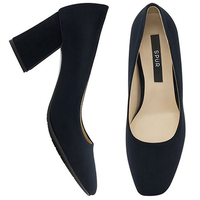 PRE-ORDER – SPUR Relax bonis pumps MF8041 NAVY - High Heels - Faux Leather 