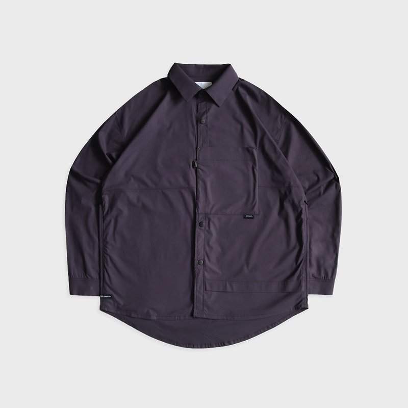 DYCTEAM - Patch pocket shirt (purple) - 男裝 恤衫 - 其他材質 紫色