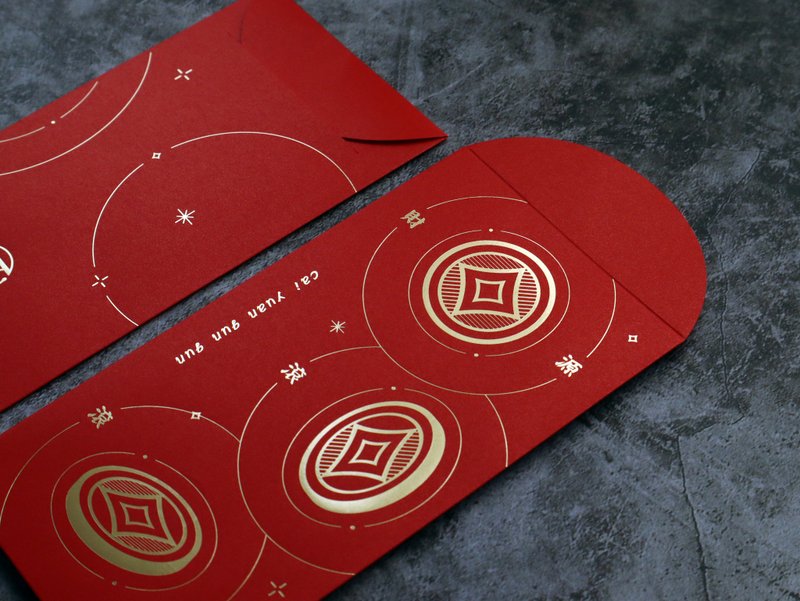 【 Highly Aesthetic 】2026 Original Red Envelope Design - Hot Stamp Logo & Company Name, 100 pcs - Chinese New Year - Paper Red