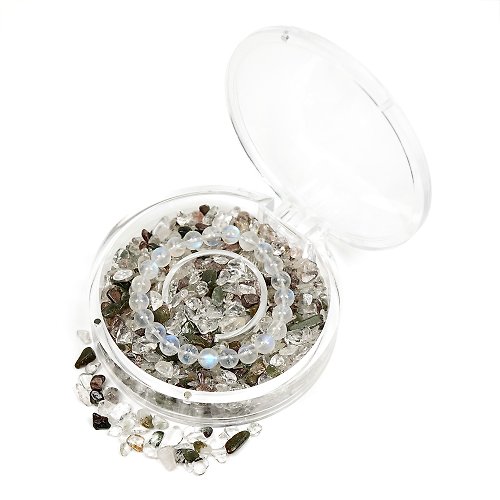 正佳珠寶 Gemsrich Jewelry 【正佳珠寶】綠幽靈 消磁淨化水晶圓盒 水晶消磁盒