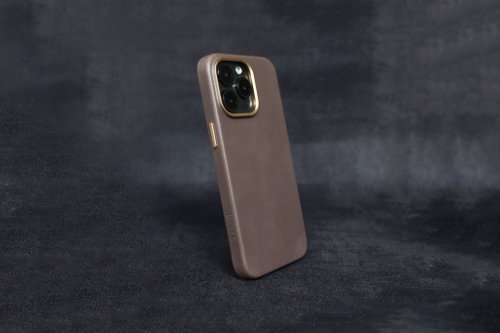 UNIC UNIC皮革磁吸手機殼iPhone15 Pro/ProMAX【質感灰/新色登場】