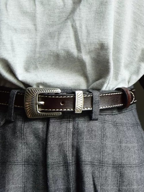 【✦✦即完売✦再販分✦w_tokyo✦レザーベルト✦✦】 TORY LEATHER(トリーレザー) Nickel Hoof Pick Belt | B'2nd