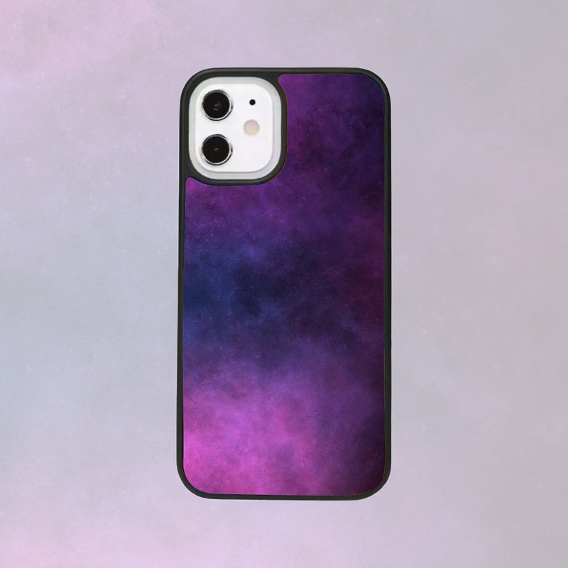 Customized iPhone 14 13 12 11 Pro Case Samsung Galaxy Space Nebula P14 - Phone Cases - Plastic Black