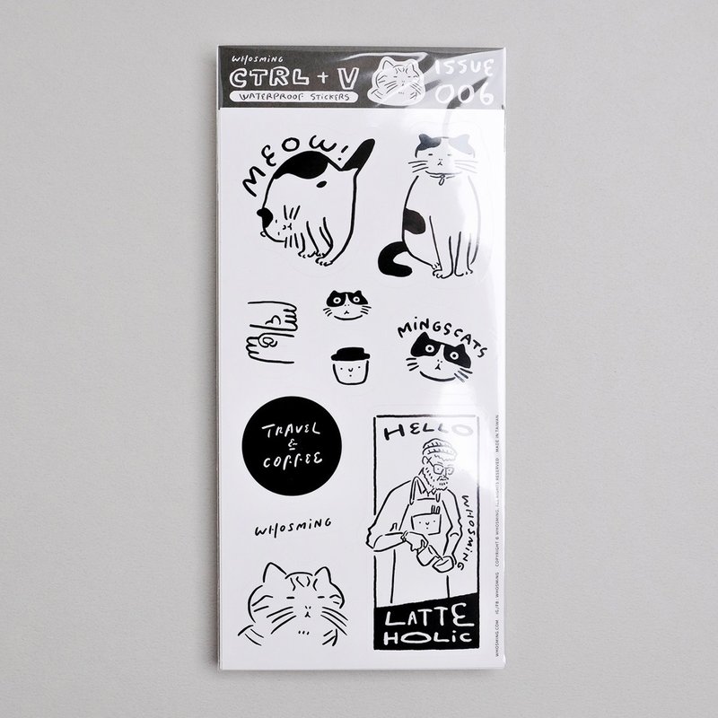 WHOSMiNG 貼紙 CTRL+V issue 006 - 貼紙 - 紙 黑色