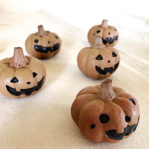 手作りゴーストカボチャの装飾 - ショップ 陶芸工房 暁垈 置物 - Pinkoi
