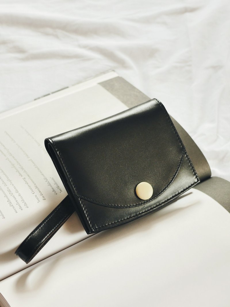 Merry Wallet in Black Nappa Leather - Wallets - Genuine Leather Black