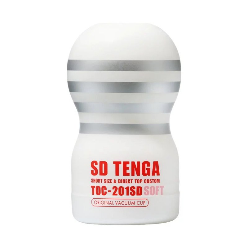 TENGA SD Peak Vacuum Cup Soft Version Disposable Aircraft Cup - สินค้าผู้ใหญ่ - ซิลิคอน ขาว