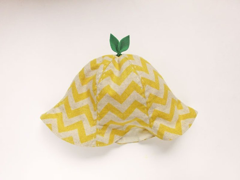 Grow Up! Leaf Hat for Baby &amp; Toddler /ZigZag Yellow