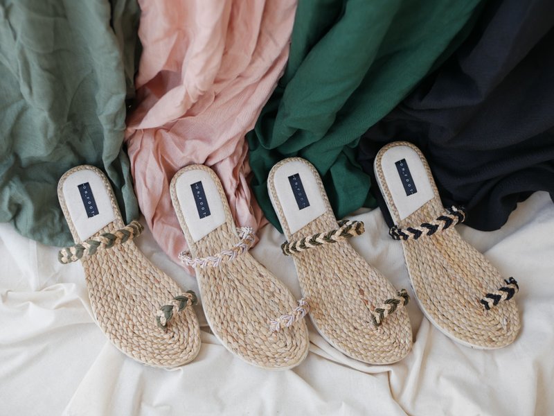 knitted shoes - 涼鞋 - 環保材質 卡其色