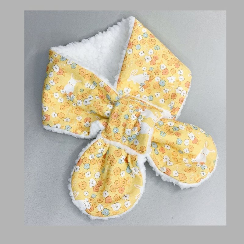 手作兒童暖心脖圍 - 圍巾/披肩 - 棉．麻 