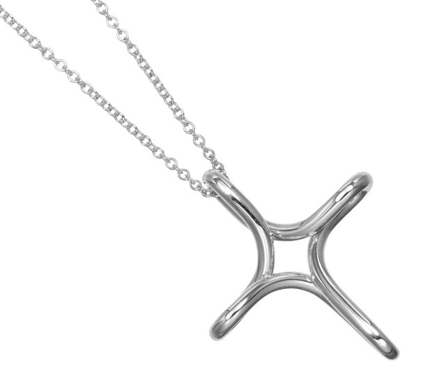 日本直送】ティファニー TIFFANY&Co. オープンクロス ネックレス