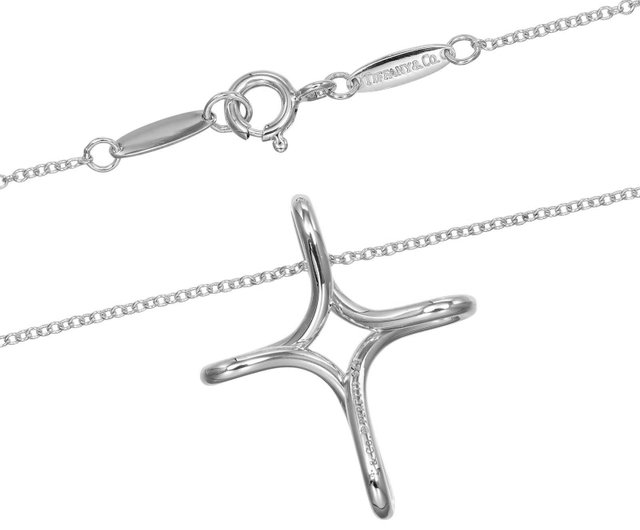 日本直送】ティファニー TIFFANY&Co. オープンクロス ネックレス