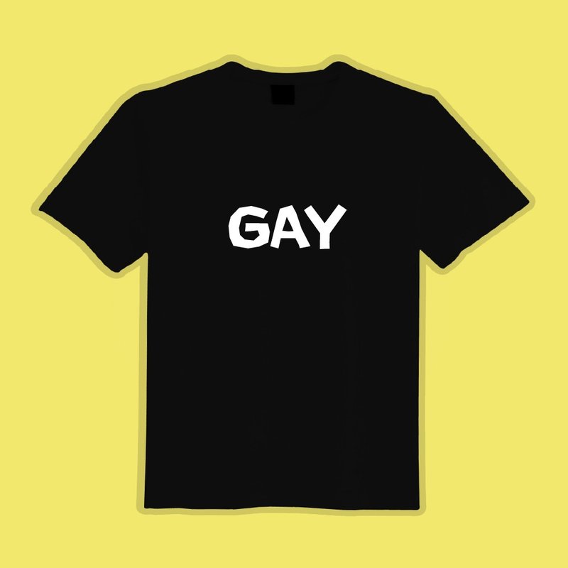 GAY PRIDE 男同志 彩虹 文創 衣服 T恤 黑T 童裝 純棉 吸濕排汗 - 男 T 恤 - 棉．麻 多色