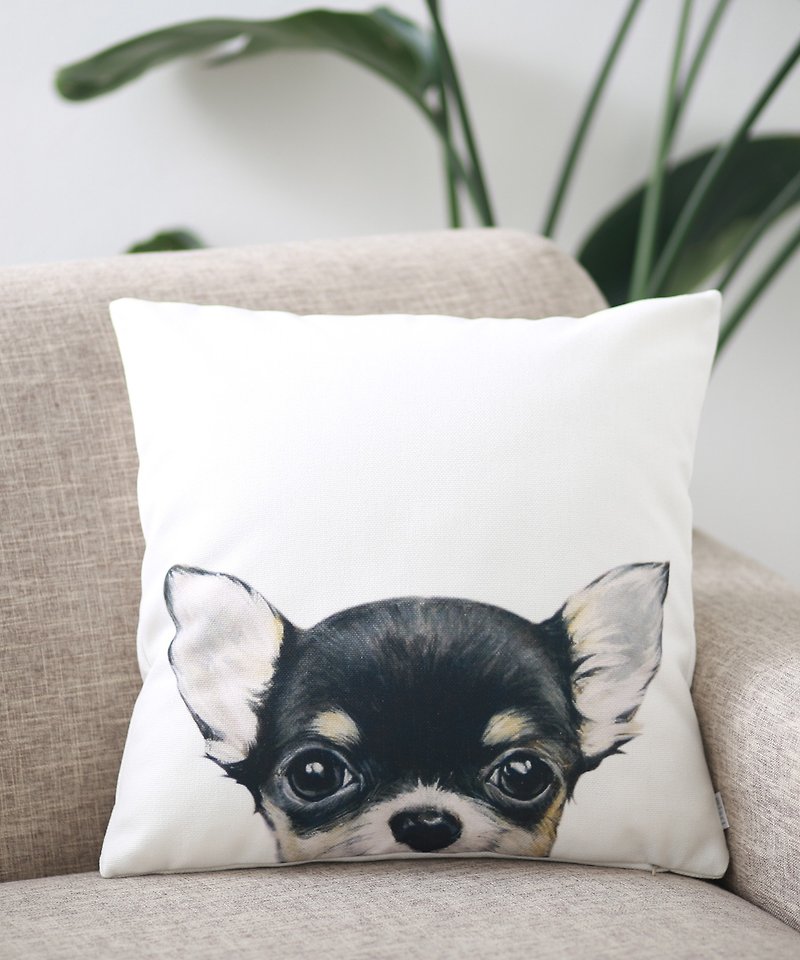 Jubilee Cushion Cover Pet Design Chihuahua - Pillows & Cushions - Cotton & Hemp Multicolor
