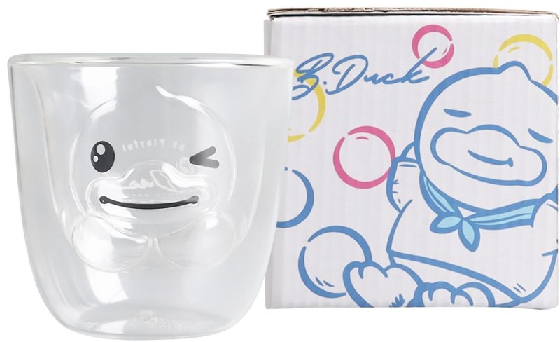 AirSoda x B.Duck Double Wall Glass Cup - แก้ว - แก้ว ขาว