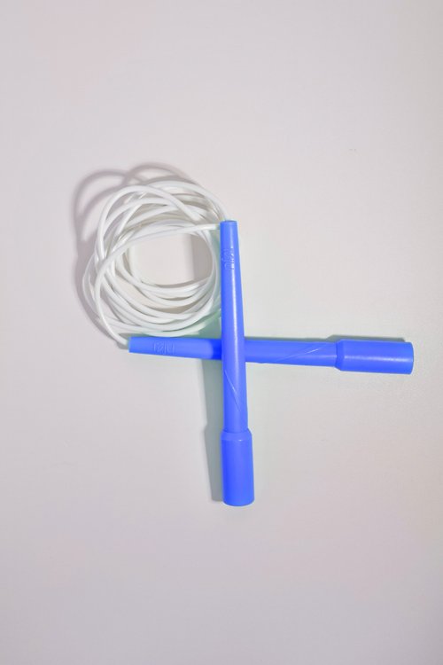 ROJU 【J3】跳繩 速度繩 3米 (長柄-鈷靛藍)