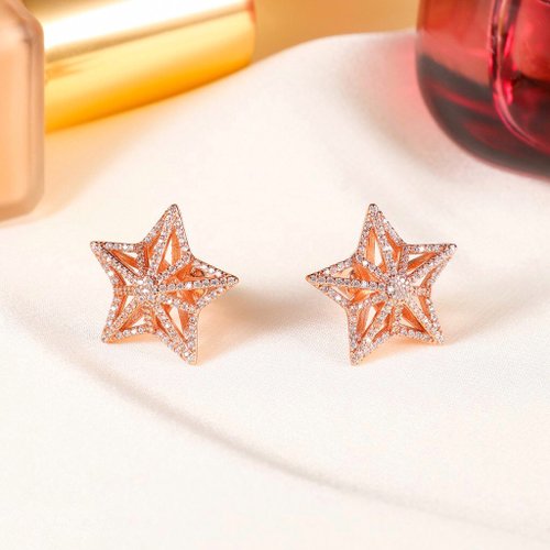 ADARA CHAO 法式原創飾品 【快速出貨】Stars 針式耳環 回憶系列 925純銀