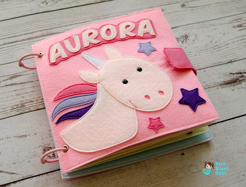 Cloth book, gift for toddler girl - 寶寶/兒童玩具/玩偶 - 環保材質 粉紅色