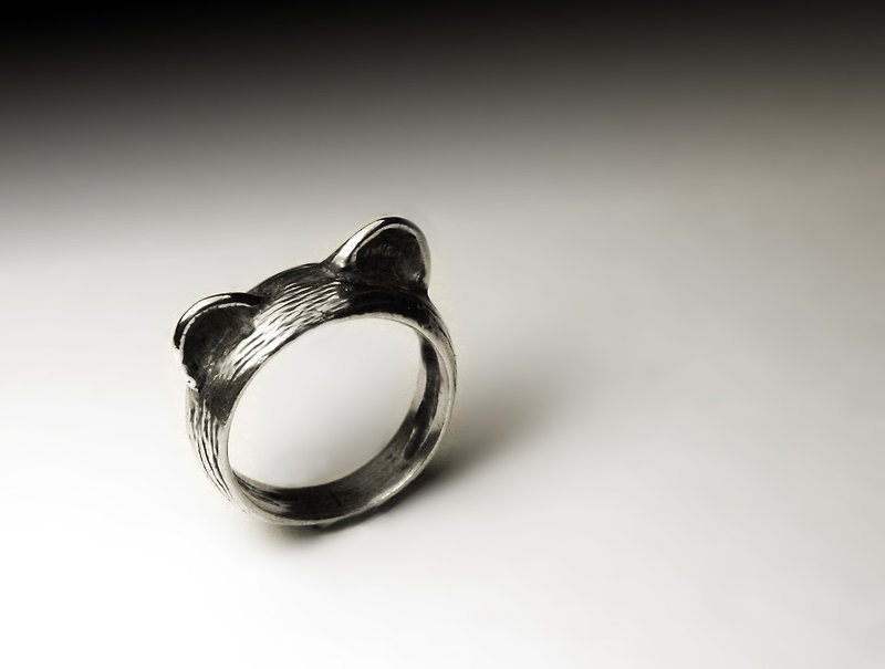 Cat ear ring - แหวนทั่วไป - โลหะ สีเงิน
