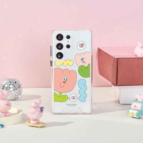 TOYSELECT KINGJUN K花say Hi防摔透明SAMSUNG手機殼