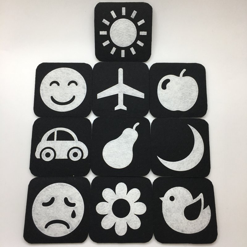 黑白對比卡 - 寶寶/兒童玩具/玩偶 - 其他材質 