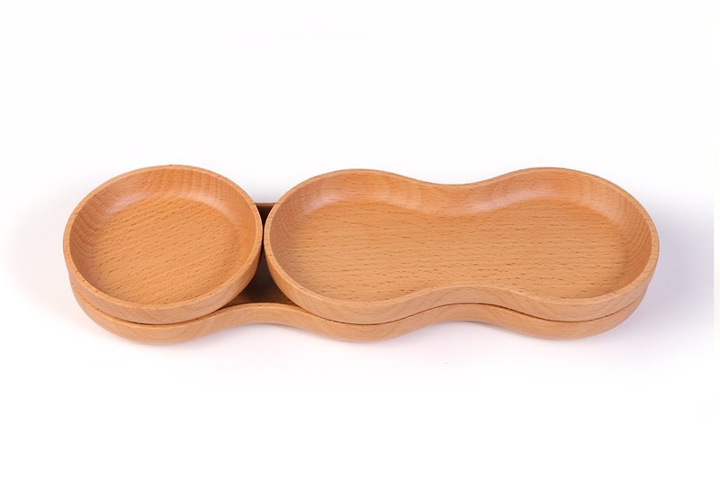 Mazuo wood plate set (3 pieces) (Beech) - Plates & Trays - Wood 