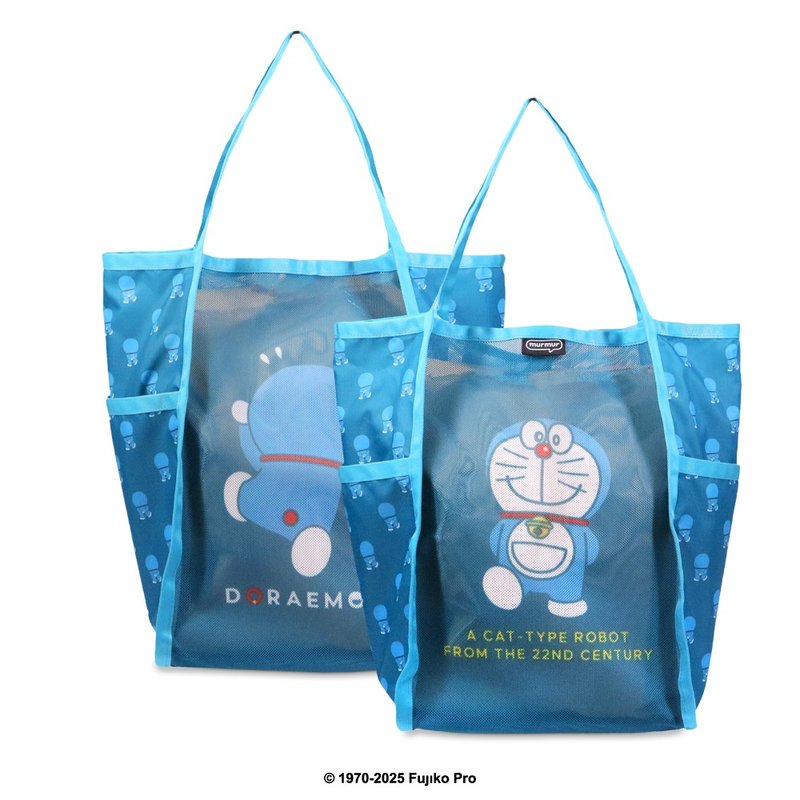 murmur 超好袋（メッシュ切り替え）│ドラえもん（クラシックブルー） - トートバッグ・ハンドバッグ - ポリエステル ブルー