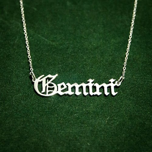 NamesisAccessories Custom name necklace with Old English font stlye
