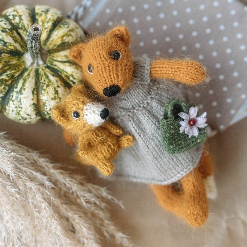 Dress up Fox knitting pattern. Amigurumi fox and Basic set of removable clothes. - คอร์สงานฝีมือ/หนังสือคู่มือ - วัสดุอื่นๆ 