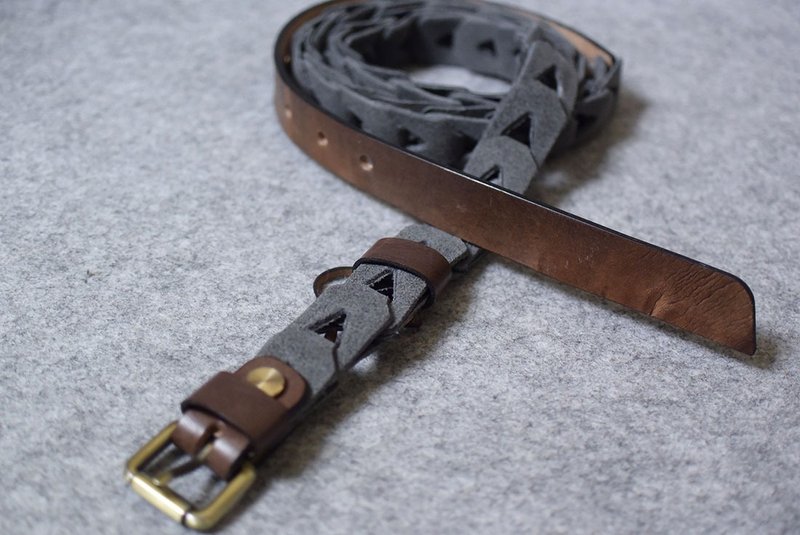 現貨  好好搭編結式真皮皮帶 - 皮帶/腰帶 - 真皮 