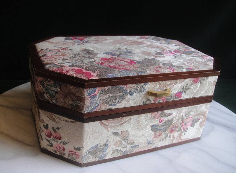 【OLD-TIME】Early second-hand cloth jewelry box - Storage - Other Materials Multicolor