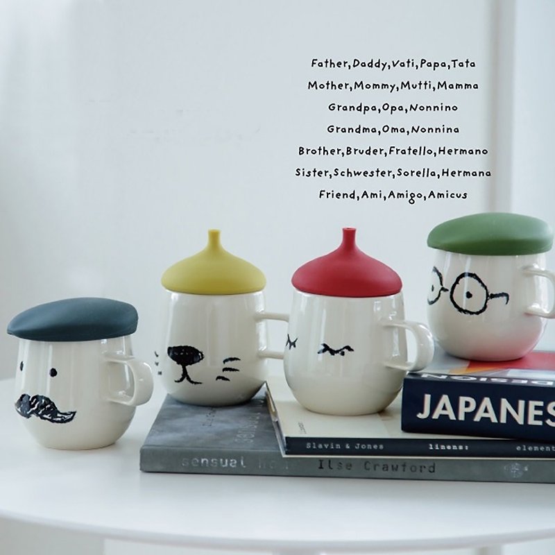 All Members family mug-4 styles - Mugs - Pottery 