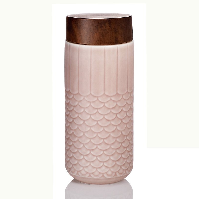 Dry Tangxuan Living Porcelain-Qingyun Straight Up Carrying Cup / Large / Special Double / Rose Pink - กระติกน้ำ - เครื่องลายคราม 