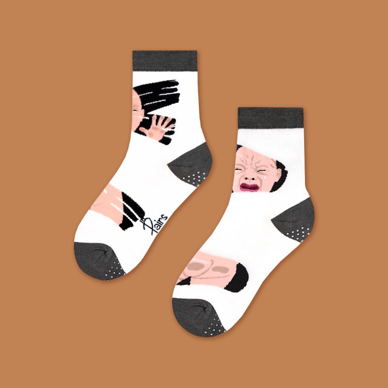 in Pairs | Baby擦玻璃中筒襪/童襪 - 襪子 - 棉．麻 多色