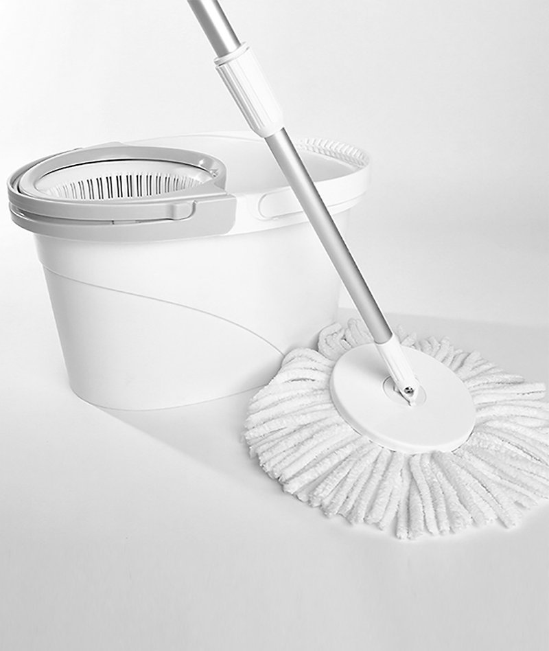 PURE series 13 times super absorbent hand pressing rotary mop set - Other - Plastic White