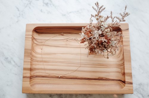 Zen Forest 義大利Zen Forest橄欖木實木餐盤置物盤Olive wood plate
