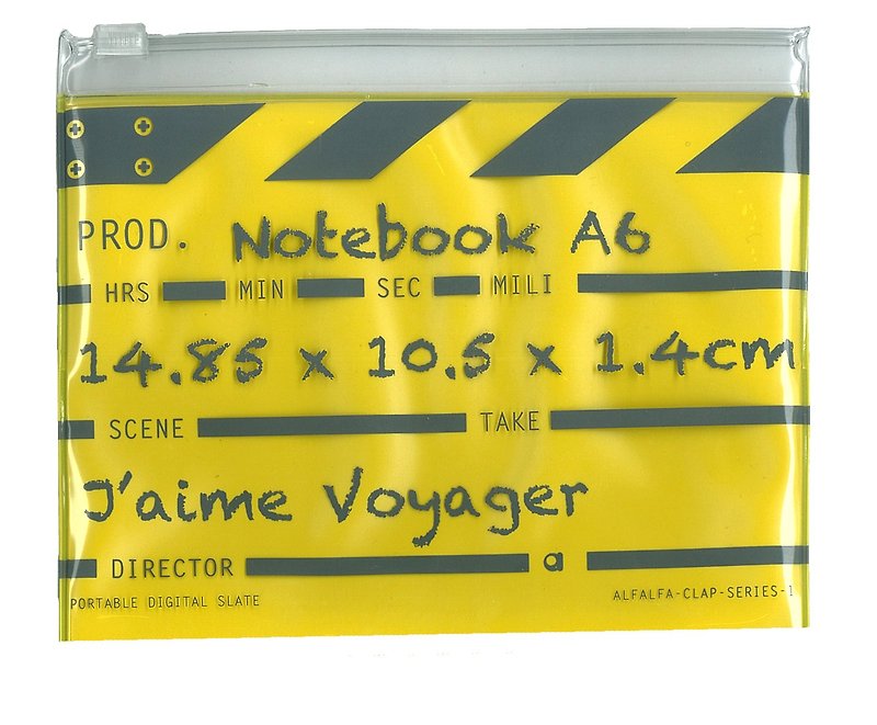 Director Clap journal jotter A6 - Yellow - สมุดบันทึก/สมุดปฏิทิน - วัสดุอื่นๆ สีเหลือง