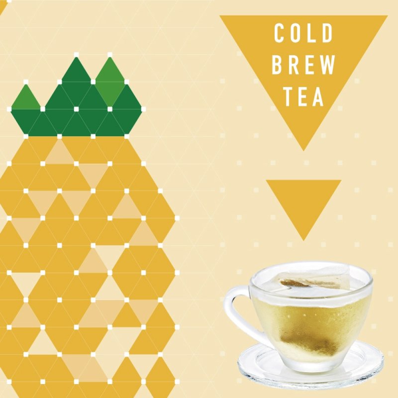 New product from the International Cultural Expo Tainan Fruit Flavor Cold Brew Tea Bag Pineapple/Passion Fruit Steamed Green Tea Refreshing Zero Calories - ชา - วัสดุอื่นๆ 