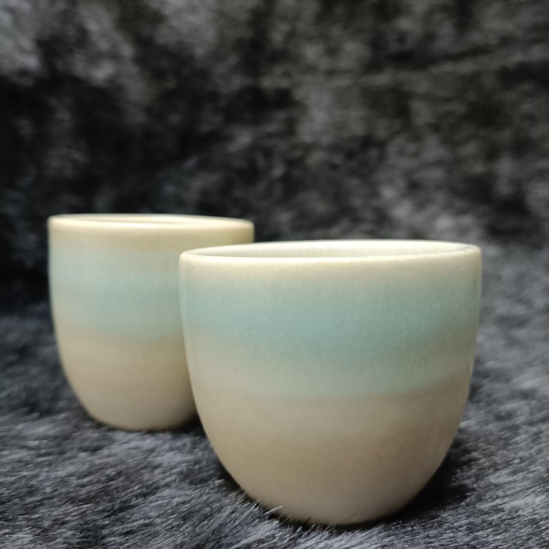 白瓷小杯子(2個一組) - 酒杯/酒器 - 瓷 白色