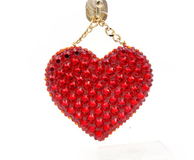 ハート型クリスタルピアス　スワロフスキー ピアス レディース アクセサリー ハートピアス Swarovski