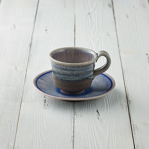 有種創意 日本食器 日本職人手做系列 - 岩清水咖啡杯碟組(2件式) - 240 ml