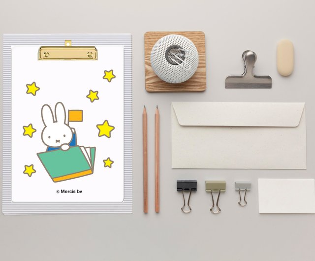 Pinkoi ×miffy】2024 ミッフィー文具シリーズ A4ボードクリップ