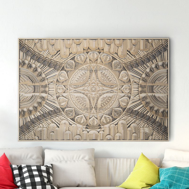 STEREOWOOD Trace Multi-Layer Wooden Wall Art, Stereoscopic 3D Decor - โปสเตอร์ - ไม้ 