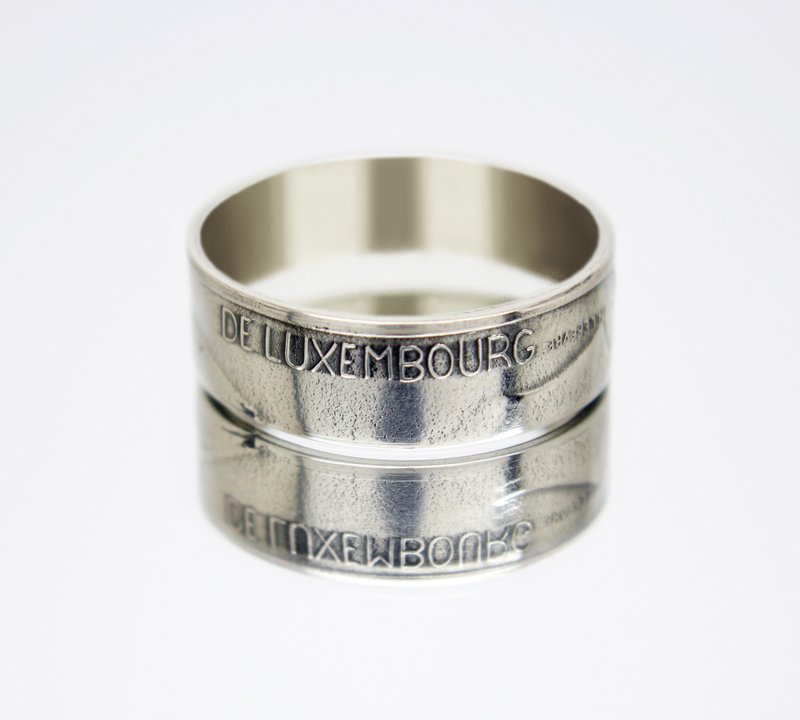 Luxembourg Coin Ring 10 franc 1971-1980 coin rings for men coin rings for women - 戒指 - 其他金屬 