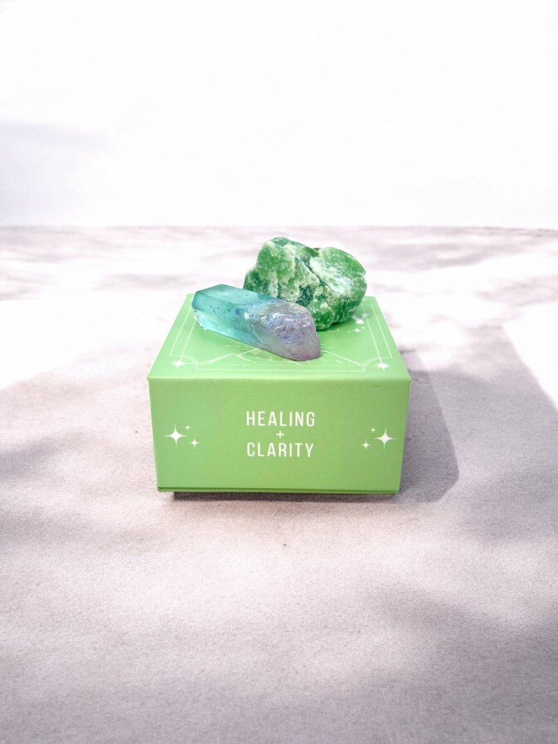 Crystoria Stone | 迷你水晶主題套裝 | CLARITY | 水晶原石 - 擺飾/家飾品 - 水晶 綠色