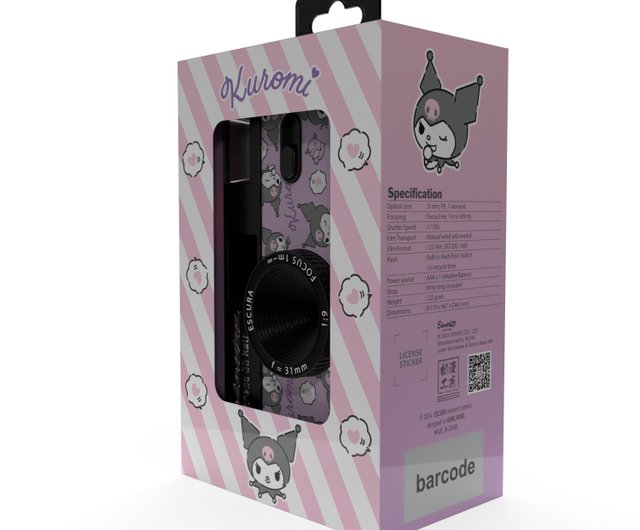 Kuromi カメラ フィルム付き サンリオ【クロミ】限定スペシャルエディション 使い回し可能な