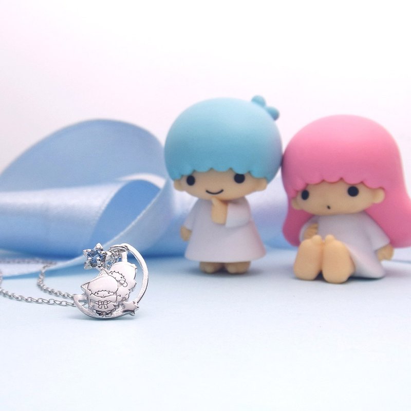 [カスタマイズギフト]ジェミニウィッシングシリーズ-KikiLalaスタームーン誕生石スターリングシルバーネックレス - ネックレス - スターリングシルバー 多色